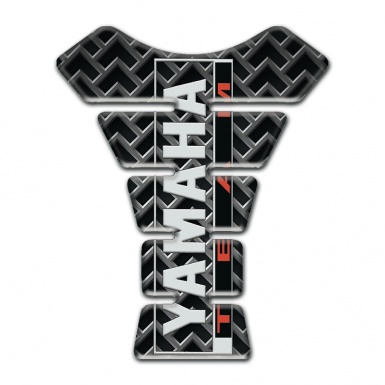 Yamaha Tank Protector Metal Grid Vertical Inscription Logo 