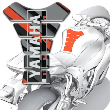 Yamaha Tank Protector Diagonal Patterns Design Team Logo Style 