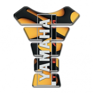 Yamaha Tank Pad Protector Yellow Black parts Design Team logo Style 