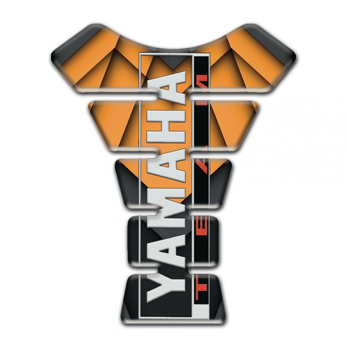 Yamaha Tank Pad Motorbike Orange Black style Team Logo 