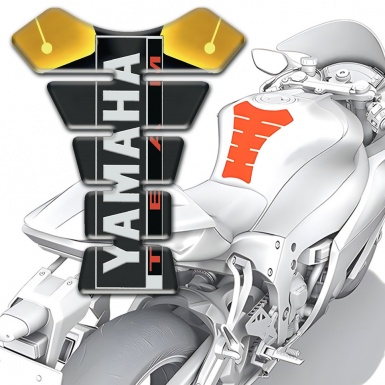Yamaha Tank Protector Motorcycle Silicone Sticker Team Logo Edition 