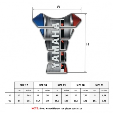 Yamaha Tank Pad Motorbike Inscription Logo Team Edition 