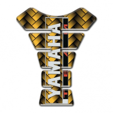 Yamaha Tank Pad Motorbike Yellow Fibers Desig Team Style 
