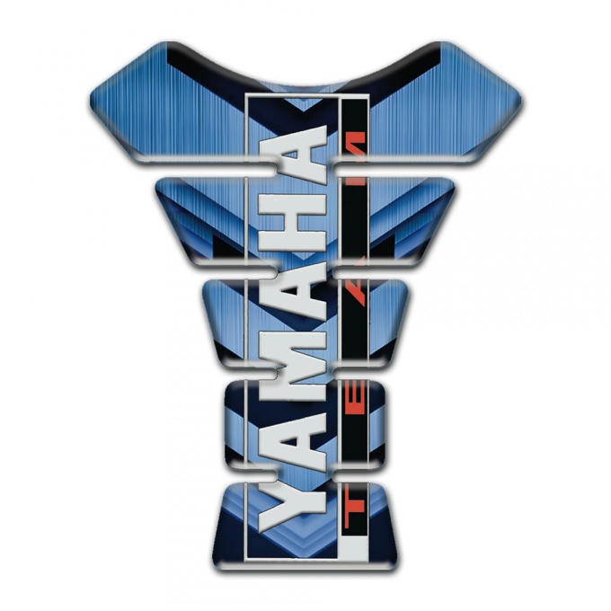 Yamaha Tank Guard Pads Blue Details Design Team Logo Style 