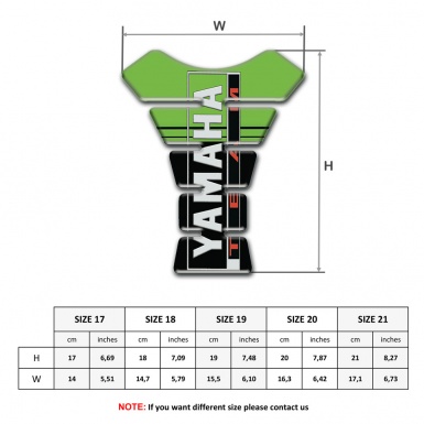 Yamaha Tank Pad Protector Inscription Logo Unique Model 