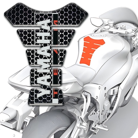 Yamaha Tank Protector Perforated Steel Base Team Logo Style 