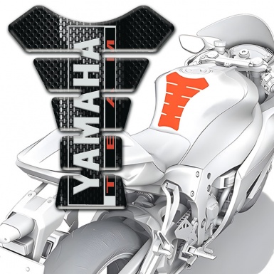 Yamaha Tank Guard Pads Stylish Model with Vertical logo Inscription