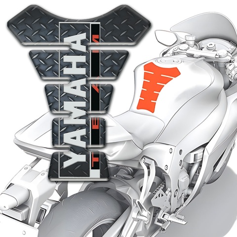 Yamaha Tank Pad Motorbike Design Rough effect and Team Logo Style 