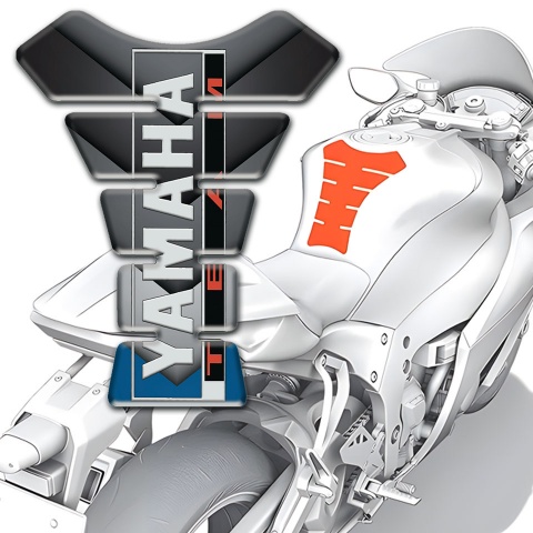 Yamaha Tank Protector Design V Shape Details Base Team Logo Style 