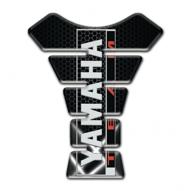 Yamaha Tank Guard Pads Crossed lights design Vertical Logo Style 