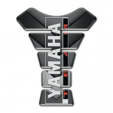 Yamaha Tank Pad Protector Gray Nuance Patterns and Vertical Logo Style 