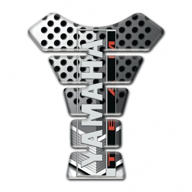 Yamaha Tank Fuse Perforated Aluminium effect Vertical Logo Style 