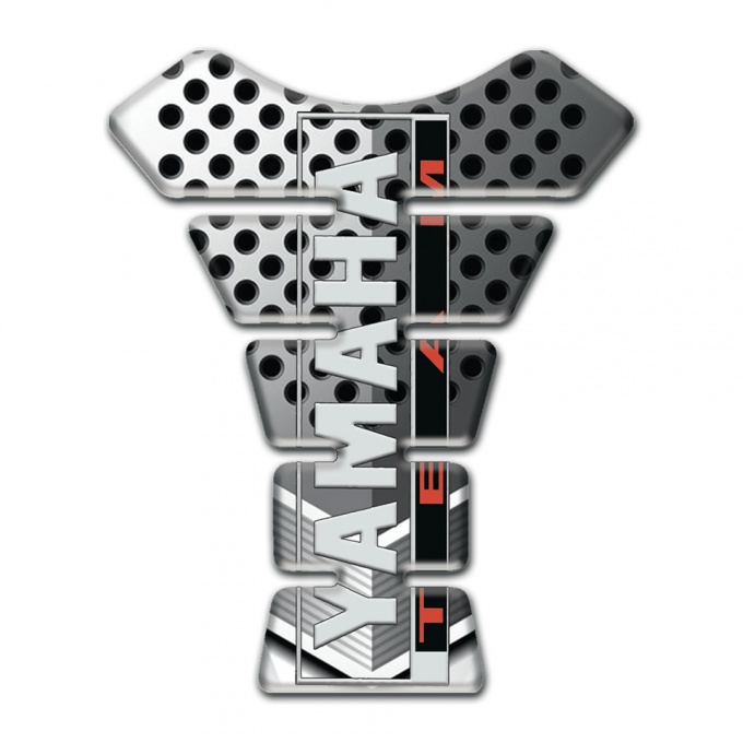 Yamaha Tank Fuse Perforated Aluminium effect Vertical Logo Style 