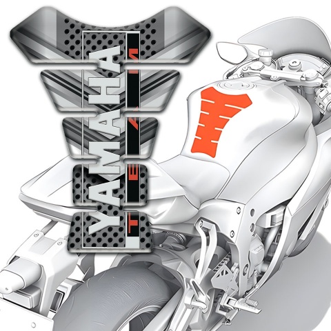Yamaha Tank Guard Pads Unique Design with Vertical Logo Style 