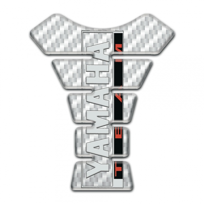 Yamaha Tank Pad Protector White carbon Option 