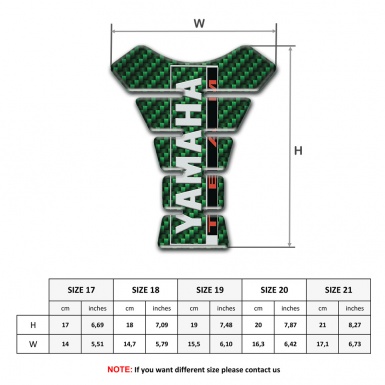 Yamaha Tank Fuse Green carbon Option 
