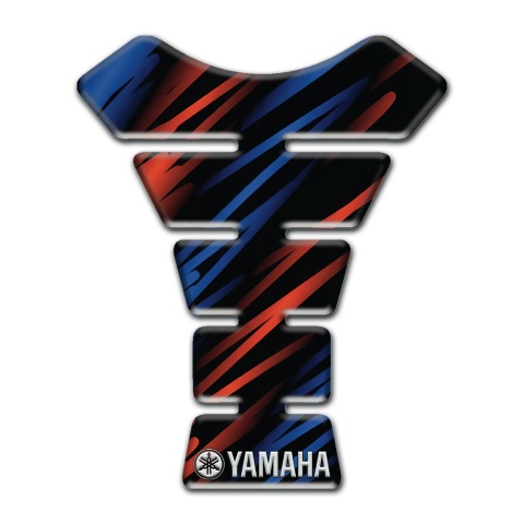 Yamaha Tank Fuse Black base with Red Blue patterns Type 