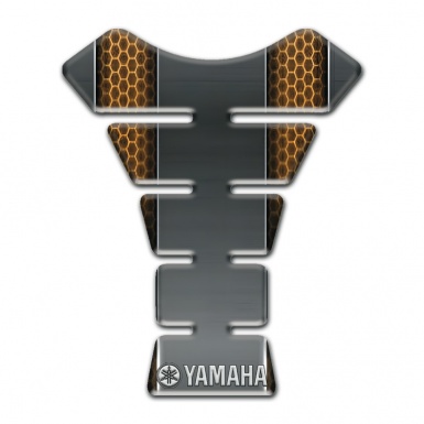 Yamaha Tank Pad Motorbike Gray with Honeycomb Design Type 