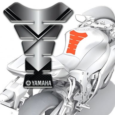 Yamaha Tank Guard Pads Aluminiu Sheet Effect 