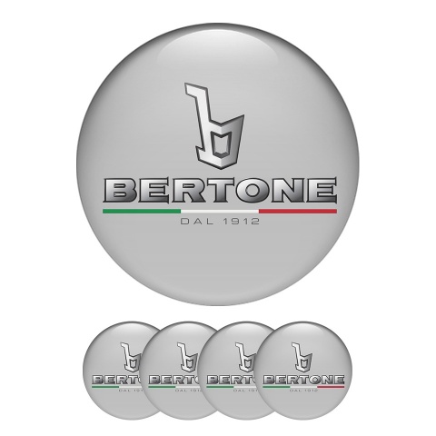 Opel Bertone Center Hub Dome Stickers Gray Line