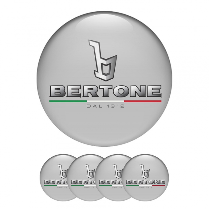 Opel Bertone Center Hub Dome Stickers Gray Line