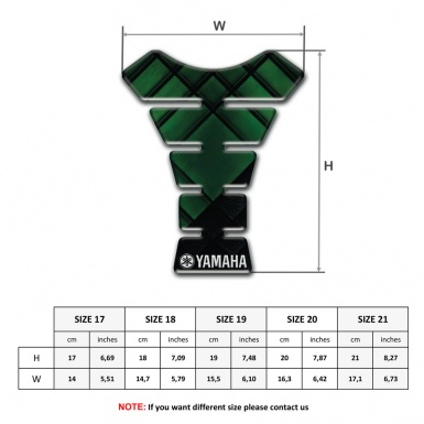 Yamaha Tank Pad Motorbike dark Green Figures Type 