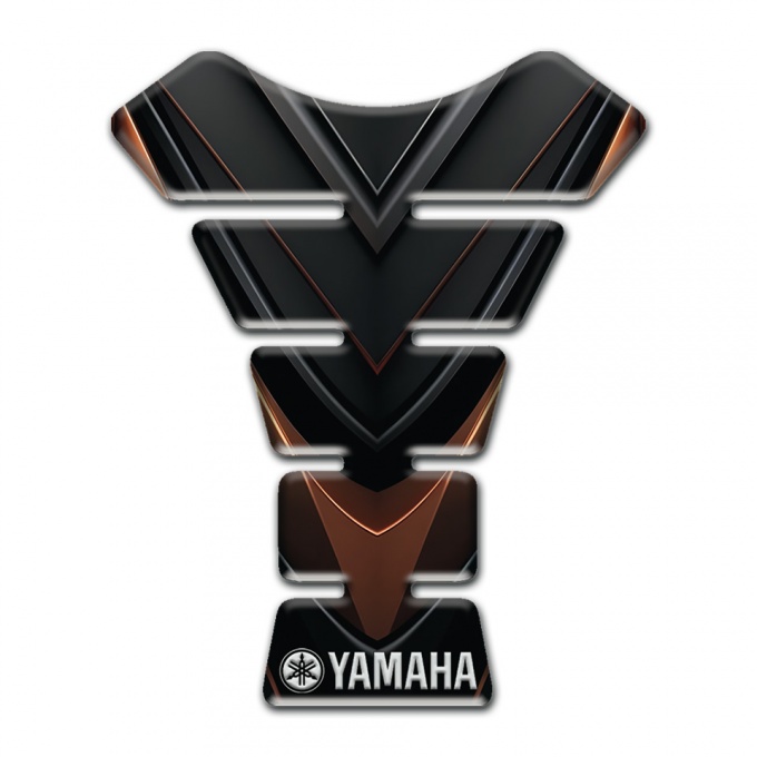 Yamaha Tank Protector Black Brown Decoration Type 