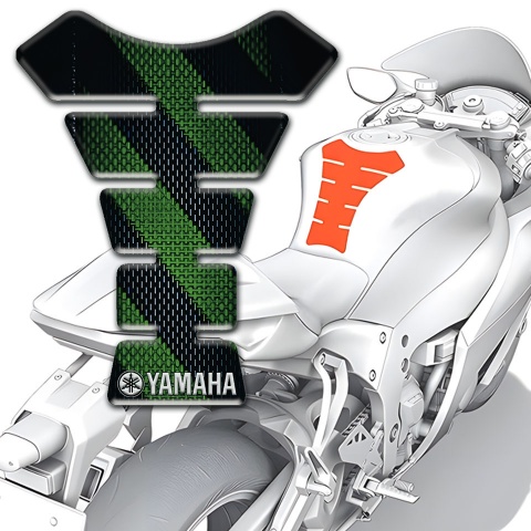 Yamaha Tank Protector Green Bands Type 