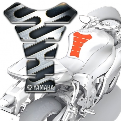 Yamaha Tank Guard Pads Gray Black type 