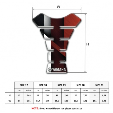 Yamaha Tank Pad Protector Anti Slip Sticker Stylish Version 