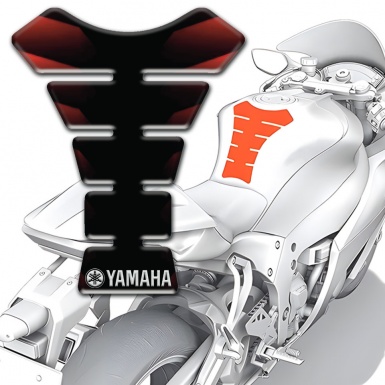 Yamaha Tank Pad Motorbike Merging Red and Black Type 