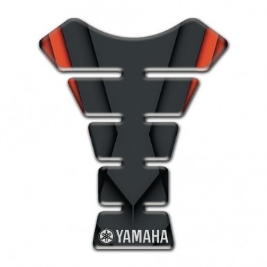 Yamaha Tank Protector Orange Motive White logo 