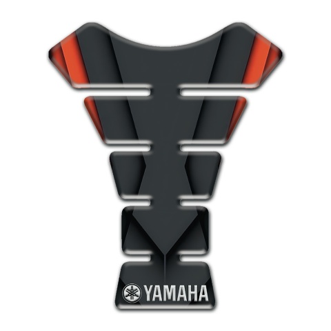 Yamaha Tank Protector Orange Motive White logo 