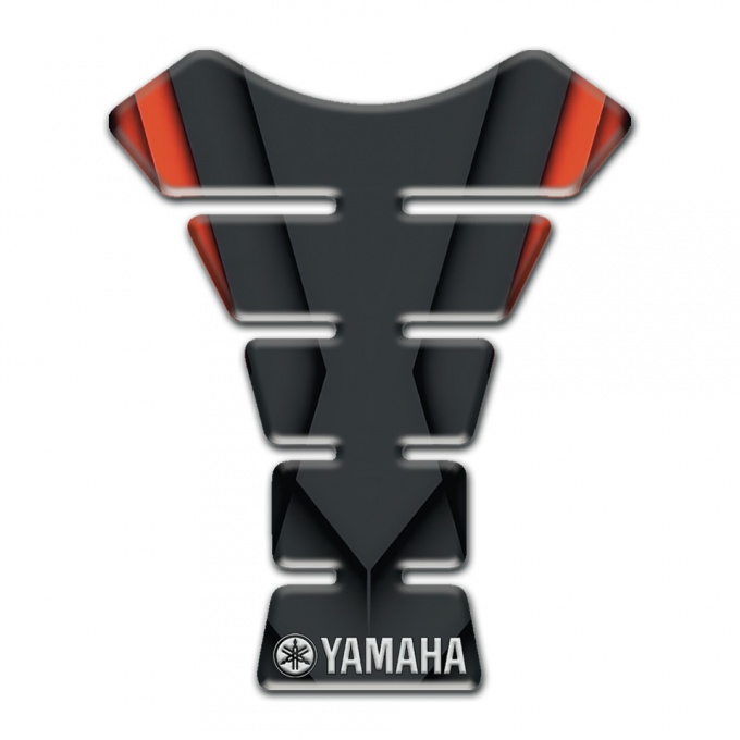 Yamaha Tank Protector Orange Motive White logo 