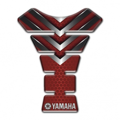 Yamaha Tank Pad Motorbike Red Model with Nikel elements 