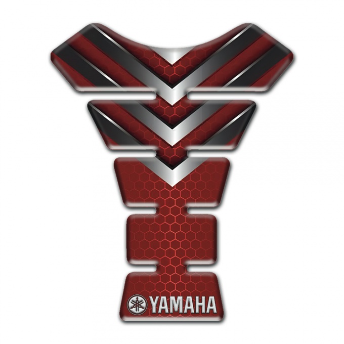 Yamaha Tank Pad Motorbike Red Model with Nikel elements 