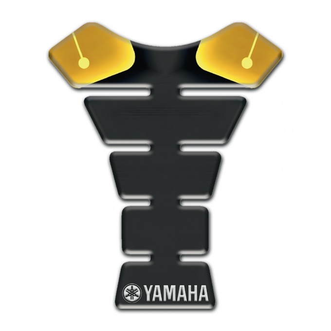 Yamaha Tank Pad Motorbike Yellow Black Stylish Model 
