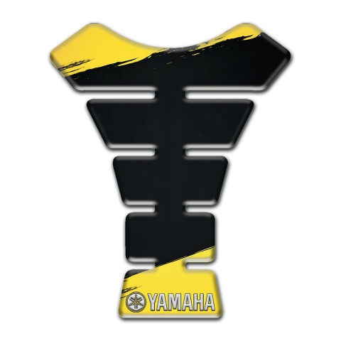 Yamaha Tank Pad Motorbike Yellow Black Painting Type 