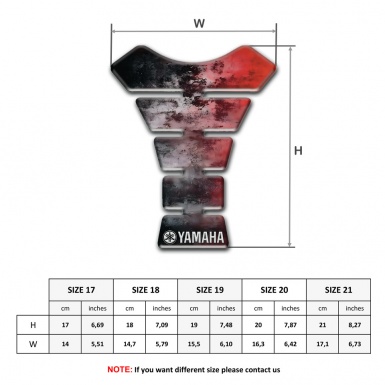 Yamaha Tank Guard Pads mixed Paint type 