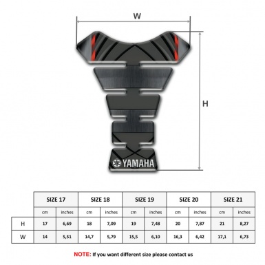 Yamaha Tank Fuse Silicone Sticker Racing Edition Type 