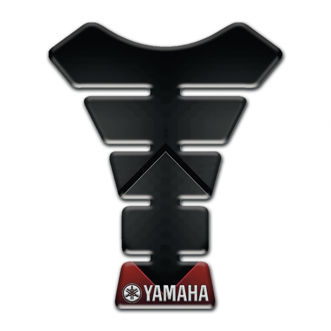 Yamaha Tank Pad Protector Black with Red Decoration Type 