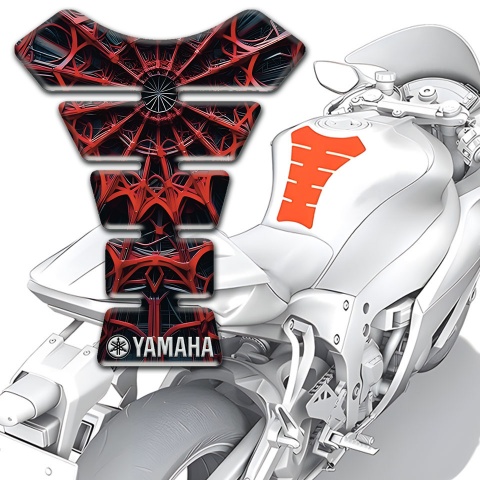 Yamaha Tank Fuse Red Spider Web Design Type 