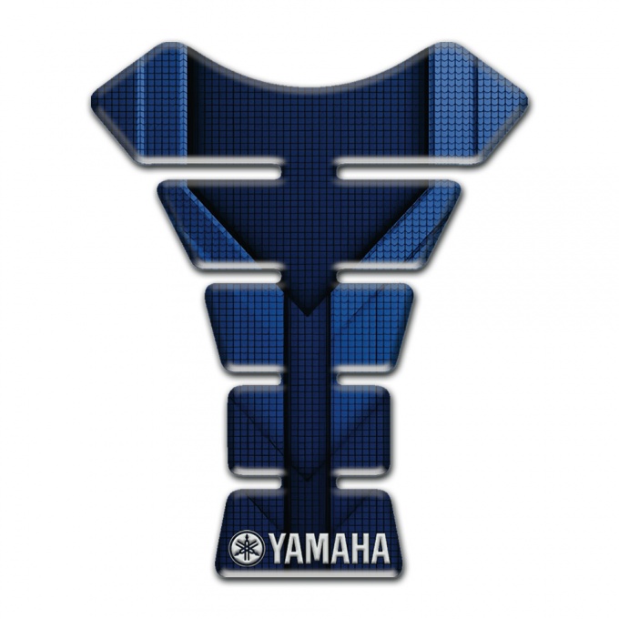 Yamaha Tank Pad Motorbike dark Blue parts Design 