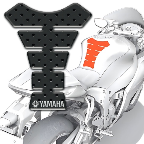 Yamaha Tank Guard Pads Perforated Rubber Effect Type 