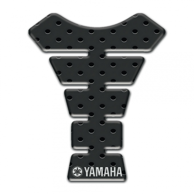 Yamaha Tank Pad Motorbike Black Perforated Base Example