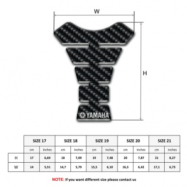 Yamaha Tank Pad Protector Edition Black carbon 