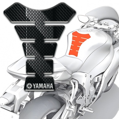 Yamaha Tank Pad Motorbike Edition Gray Black tapes 