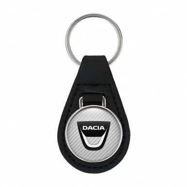 Dacia Keychain Leather Graphite Carbon Edition