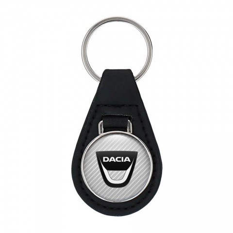 Dacia Keychain Leather Graphite Carbon Edition
