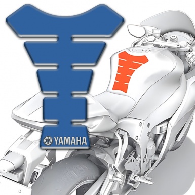 Yamaha Tank Pad Protector Blue Design version 